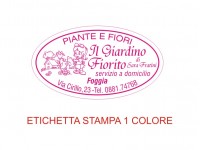 Etichette adesive per fioristi, fiorai e vivaisti (mm 44X25)  (cod.11G)